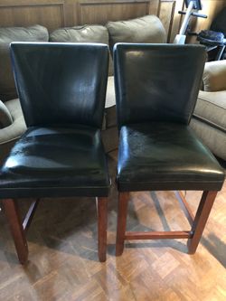 TWO Nice Black Bar/Counter Stools