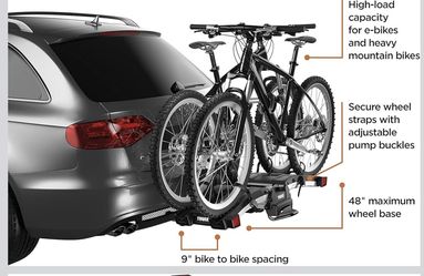 Thule EasyFold XT 2 Hitch Bike Rack , Black