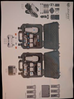 Waterproof lock case for a Drone