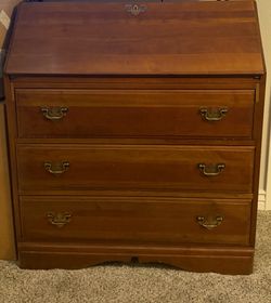 ANTIQUE SOLID WOOD SLANT/secretary desk/ dresser