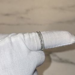 Unisex Ring Check ✔️ Silver 🥶 Passes Diamond Tester 