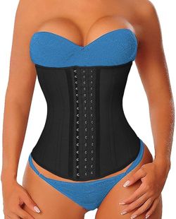 YIANNA Long Torso Waist Trainer for Women Underbust Corsets Cincher Sport Girdle (Size L)