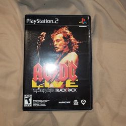 AC/DC Live Rock Band Track Pack Playstation 2 PS2 Video Game 