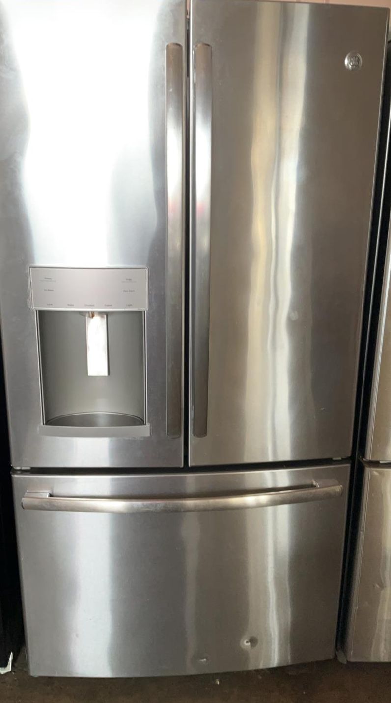 GE 3-Door 33" Stainless Steel Fridge