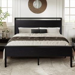 Black Oak Full Size Bed Frame