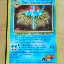 LP WOTC Holo Misty's Tentacruel Gym Heroes 10/132 Pokemon Card