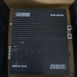 Sundown Audio  Sfb 3000d Class D Amp In Protection Mode As Is 