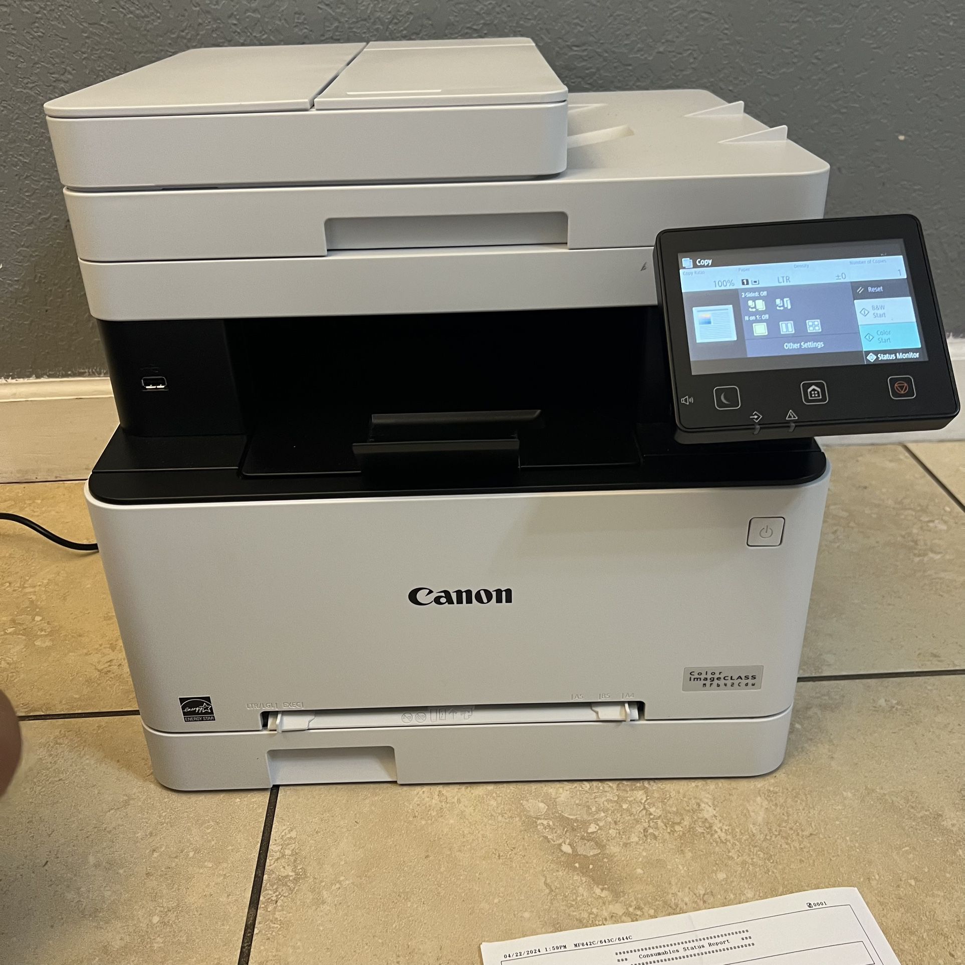 Canon MF642CDW Color ImageCLASS All-in-One Wireless Laser Printer Scanner