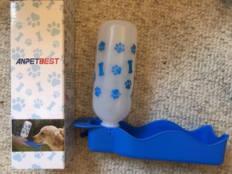 Portable water bottle for pets (keep them dehydrated when walking them)
