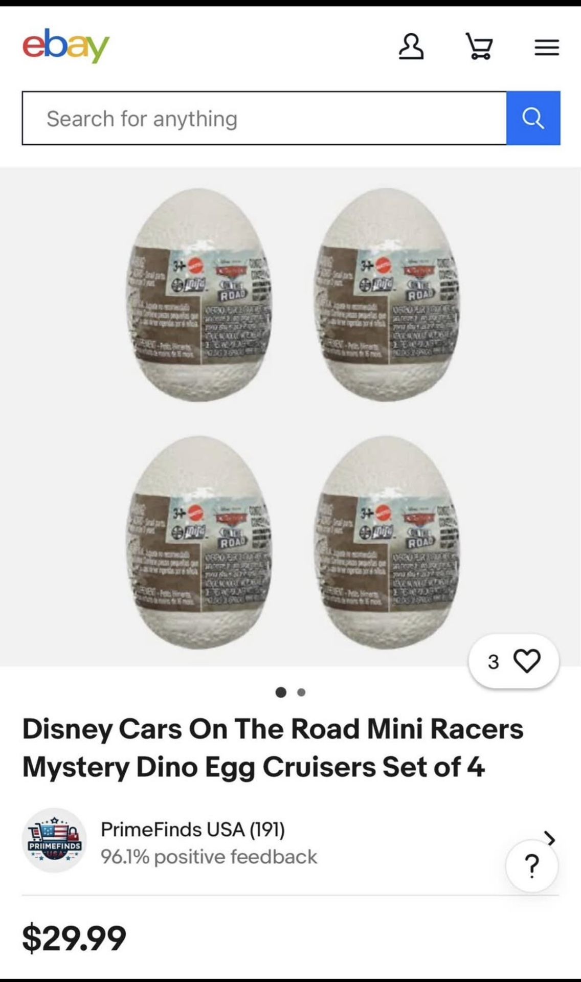 Huevos Sorpresa De Cars
