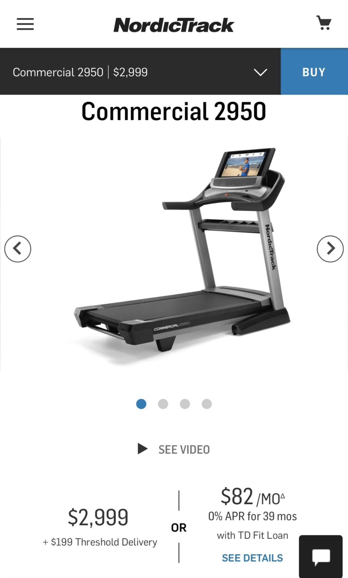 Comercial Treadmill 