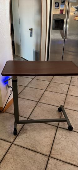 Adjustable Overbed Rolling Tray Table