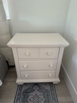 White nightstand