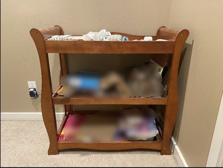 Solid Wood Changing Table