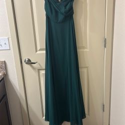 Small, Off-Shoulder Floor Length Gown 