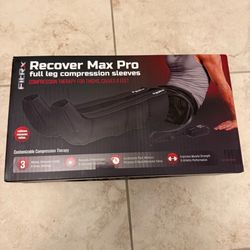 FitRx RecoverMax Compression Boots, Heated Compression Leg and Foot Massager with Multiple Massage, Intensity, and Heat Levels