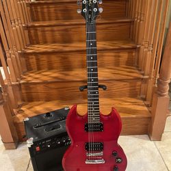 Epiphone SG W/ Guitar Amp