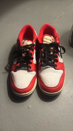 Nike Dunk Low Red and White Sneakers