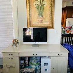 Two Computer Desk & Small Entertainment Center/TV Stand