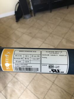 Somfy curtain motor