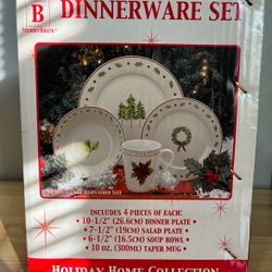 Christmas Holiday Home Collection Dinnerware Set
