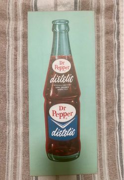 Vintage Dr Pepper Dietetic advertising sign.