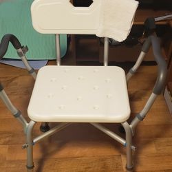 shower chair with arms & back & legs adjustable like new 6/12/24  mesa
