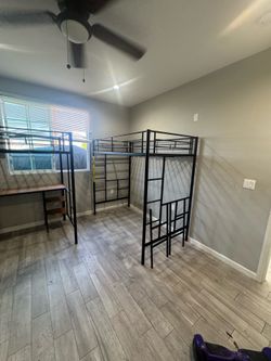 Bunk beds framing and work desk FREE