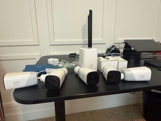 Eufy Security System – 5 eufyCam 2 Pro 2K Cameras + HomeBase 2