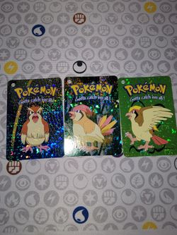 Pidgeot Evolution Line Nintendo Prism Stickers (2000)