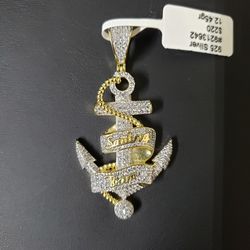 Sterling Silver Anchor Pendant