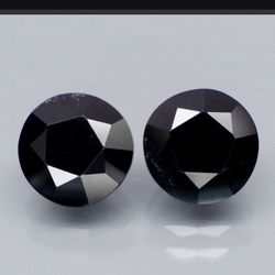 Pair Of Matched Black Tektite! Healing Spiritual Gems