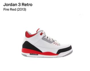 Jordan 3 Fire Red