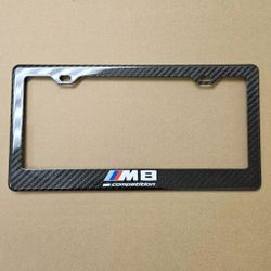 BRAND NEW BMW M8 M COMPETITION 100% Real Carbon Fiber License Plate Frame Tag Cover Original 3K