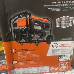 Generac 8125 / 6500-Watt Gasoline Powered Portable Generator with COSense - GP6500