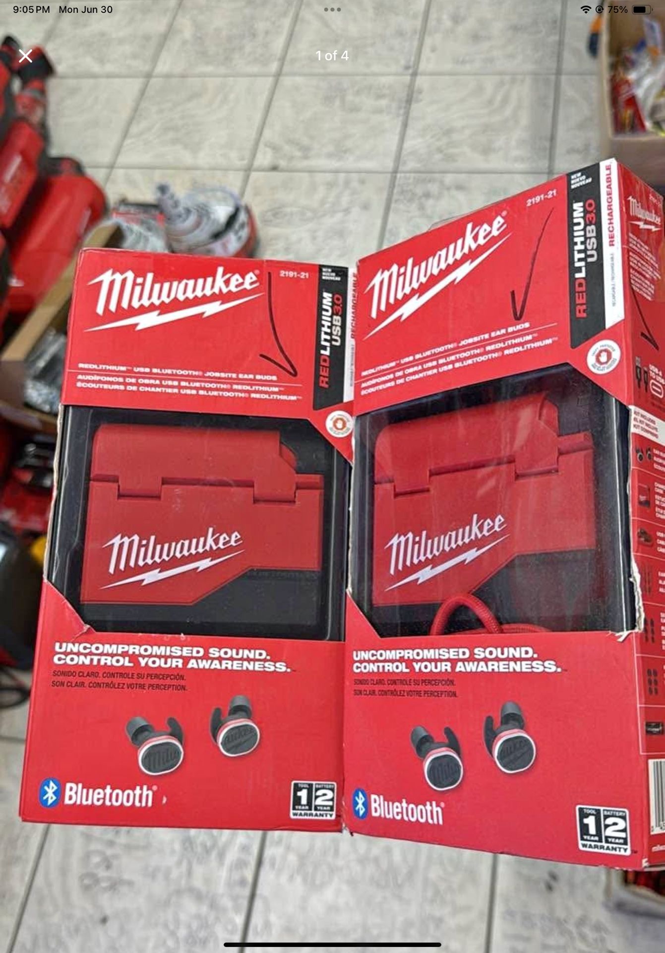 Milwaukee Earbud Each $90