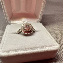 14k White Gold Wedding Ring W/ 1CT Diamonds