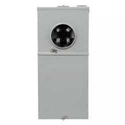 GE 200 Amp 8-Space 16 Circuit Outdoor Combination Main Breaker Ringless Meter Socket Load Center