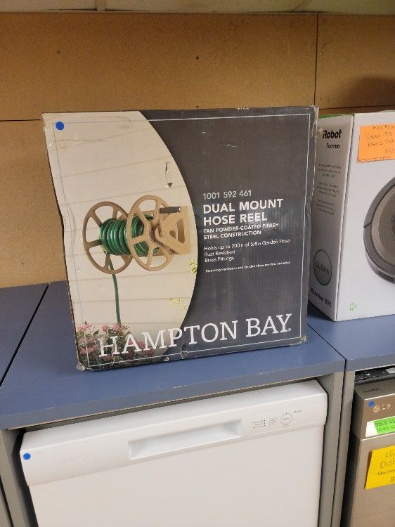 Brand New Hampton Bay Dual Mount Hose Reel
