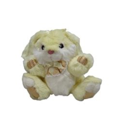 Cuddle Wit Yellow White Bunny Rabbit Easter Gold Diamond Feet Paw Stuffed Plush