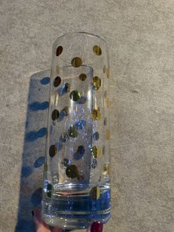 Kate Spade Gold Dot Crystal Bud Vase by Lenox