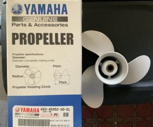 New Yamaha 9 1/4 X 9 3/4 - 8 Spline Propeller
