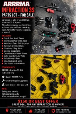2025 Arrma Infraction 3s parts