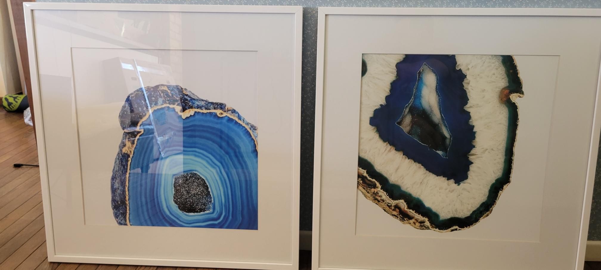 Z Gallerie framed Mediterranean Agate Art Prints