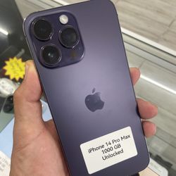 Purple 14 Pro Max Unlocked. Cash Or $50 Down W Approval 