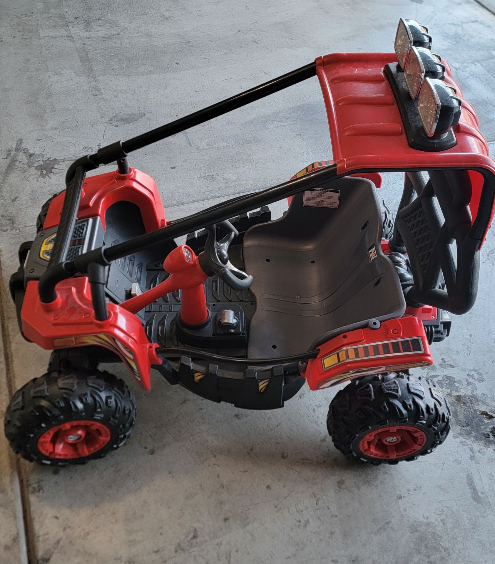 Power Wheels Baja Trailster Battery-Powered Ride-On Toy, Pretend Dune Buggy, Multi-Terrain Traction, Preschool Toy, Seats 2, Ages 3+ Years