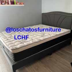 Queen Size Bed Frame With Mattress 