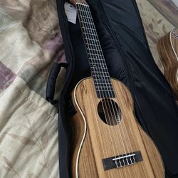 Caramel 6 String travel size acoustic/electric guitar 