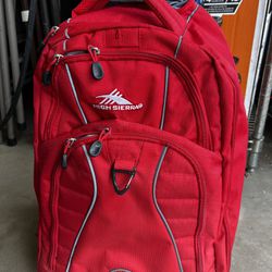 Excellent condition High Sierra Rolling Backpack