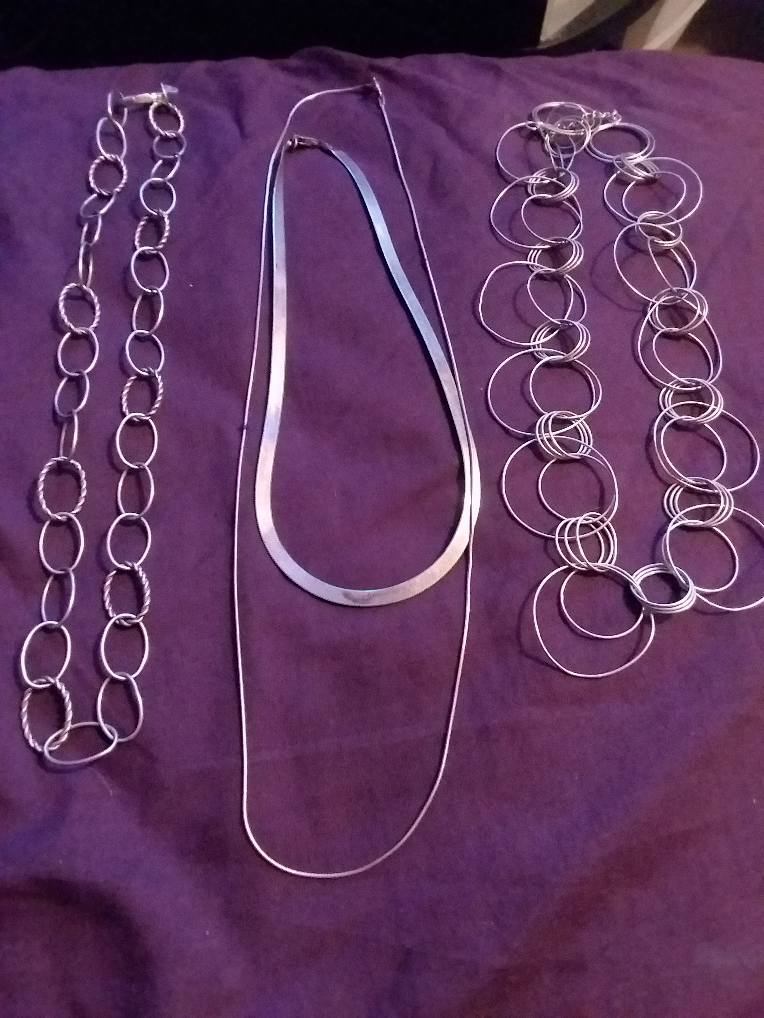 Womens Sterling silver necklaces